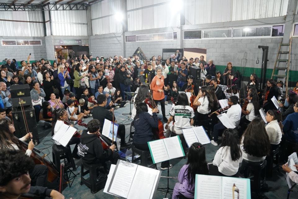 Detalle de los instrumentos en escena